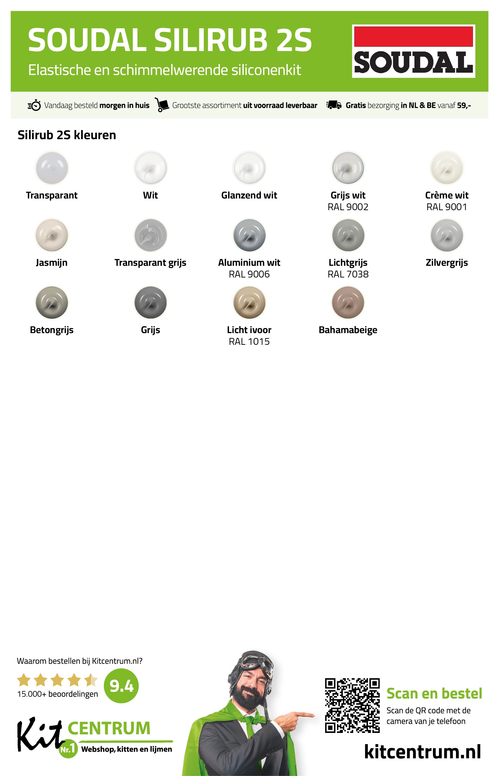 Kleurenkaart_Soudal_Silirub_2S