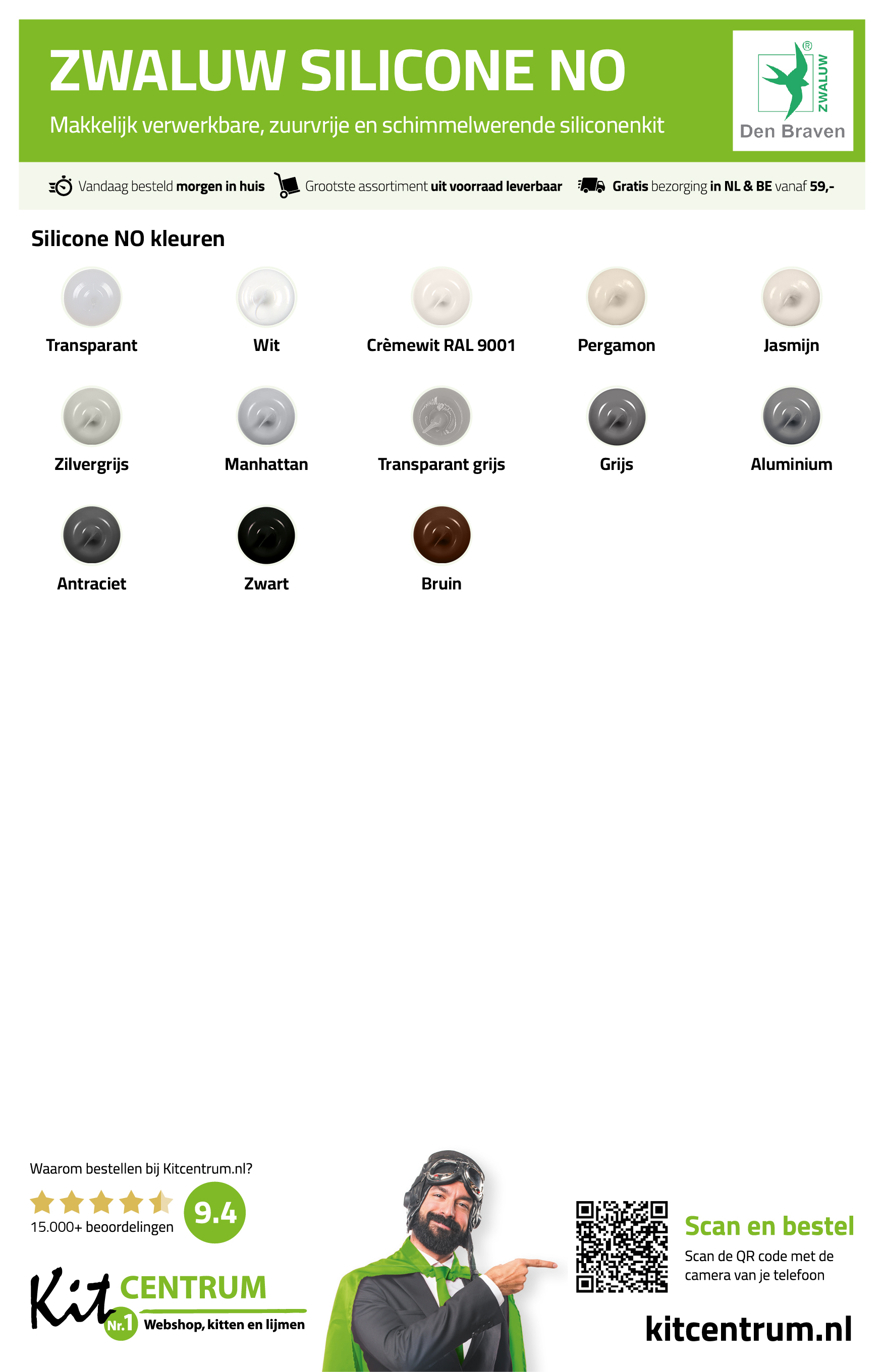 Kleurenkaart_Zwaluw_Silicone_NO